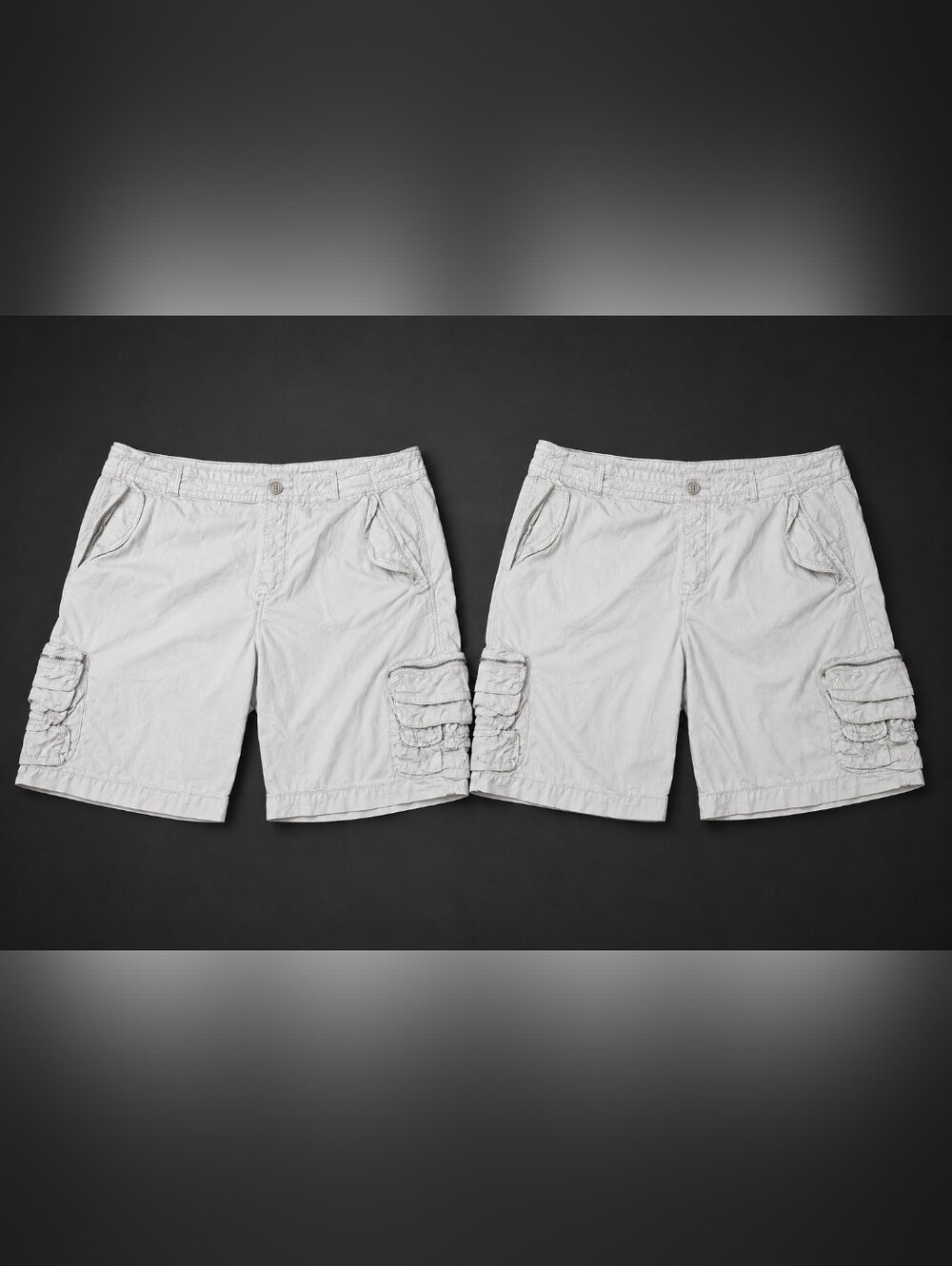 Vintage Gap Kids Boy's Cargo Shorts Size 16 Husky Tan Khaki Lot Of 2 Adjustable